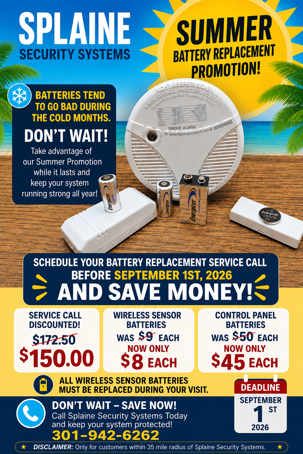 Splaine Security Summer Flyer 2026